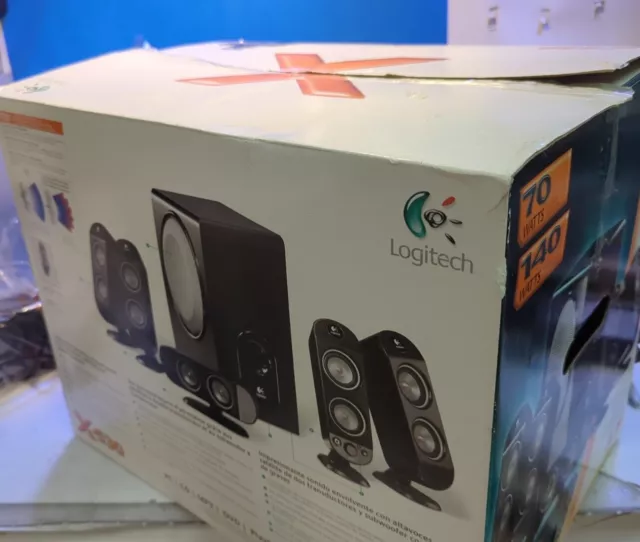 New Logitech  X-530 5.1 Surround Sound Speaker System (6-Piece) No Manual -