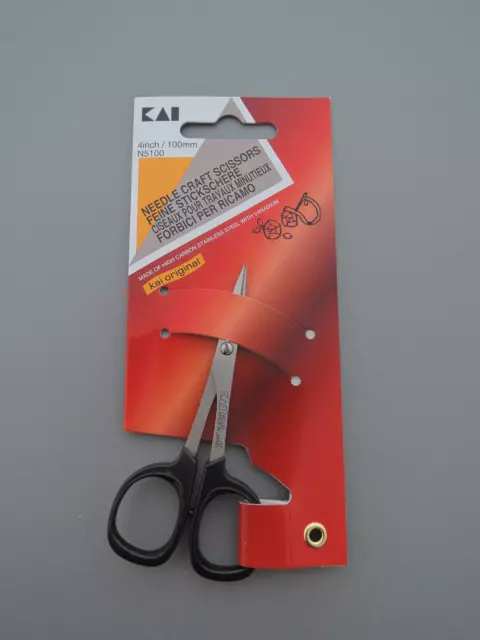 KAI N5100 4" Scissor Feine 10cm Stickschere für Stickarbeiten gerade