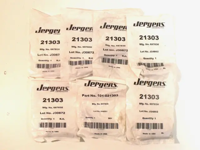 (7) NIB Jergens 21303 Clamp Rests:  2A-UNC, Case Hardened, for Strap Clamp Assy