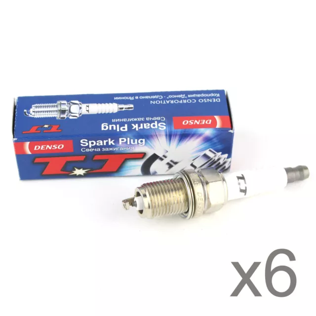 Genuine Denso 6x Iridium TT Spark Plugs - W20TT / 4602