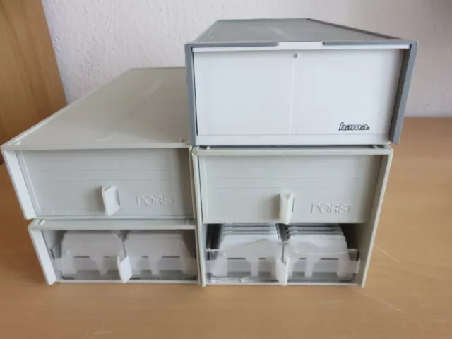 Dia- Magazinbox , 5 Stück, 2x50 + 10 Universalmagazine Diamagazin  Stapelbox