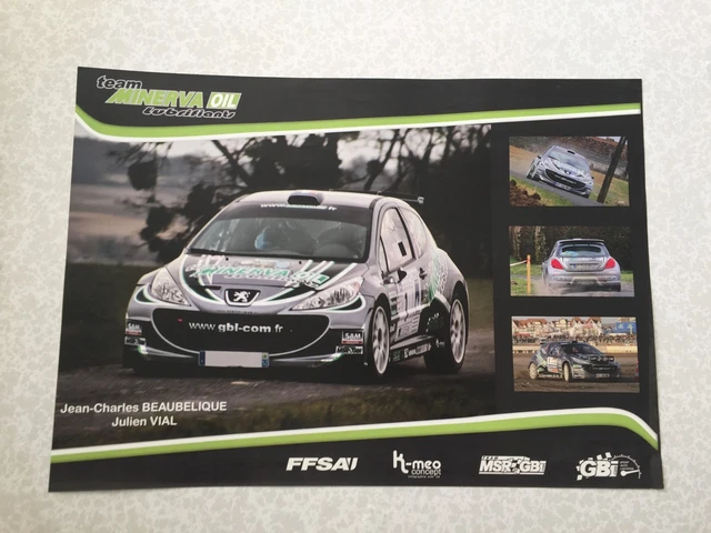 AFFICHE RALLYE Peugeot 206 Wrc Poster Presse EUR 20,00 - FR