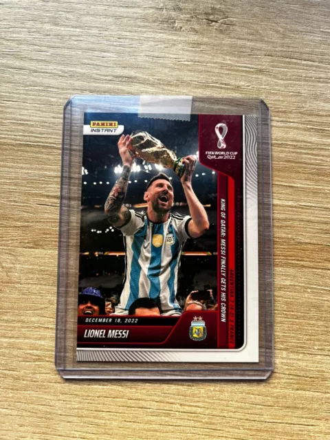 Lionel MESSI Nº 118 Panini Instant King of Qatar 2022 Mundial Argentina Rookie