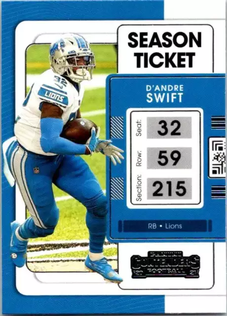 2021 Panini Contenders NFL Football Base Singles (Pick Your Cards)