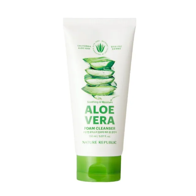 [NATURE REPUBLIC] Soothing & Moisture Aloe Vera Foam Cleanser - 150ml (2023 New)