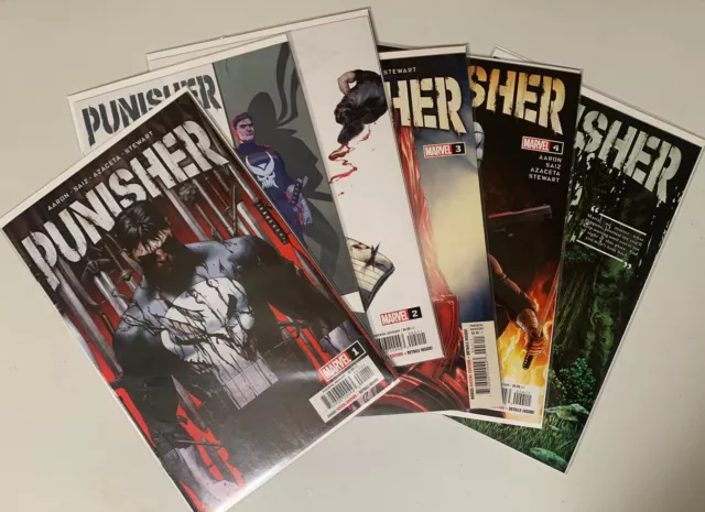 Punisher Lot Of 6 Comics 1 2 3 4 5 Marvel Comic Jason Aaron 2022 Jesus Saiz 02
