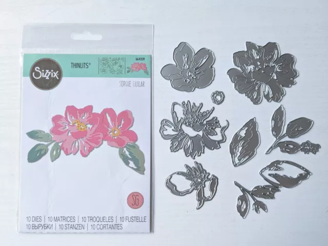 Sizzix Thinlits FLORAL LAYERS Die Cutter Set 664359