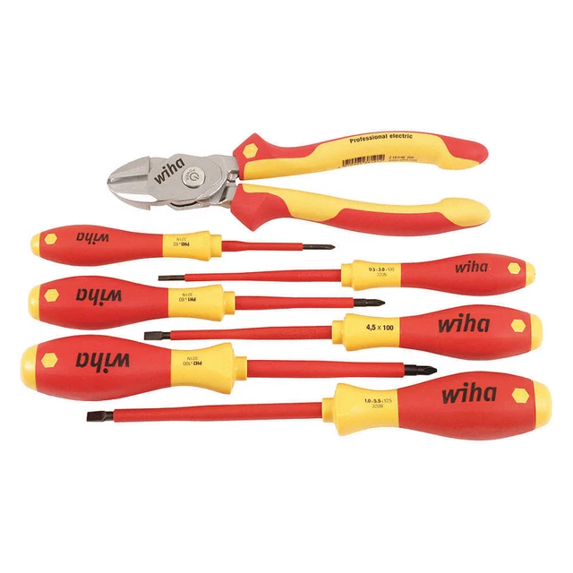 WIHA 32942 Insulated Tool Set,7 Pieces,1000VAC Max