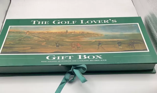 Golf Lovers Gift Golf Diary & Quote Book Presentation Box Fathers Day Present