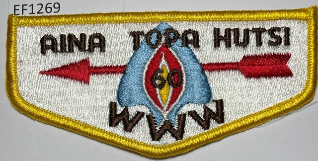 Boy Scout OA 60 Aina Topa Hutsi Lodge Flap