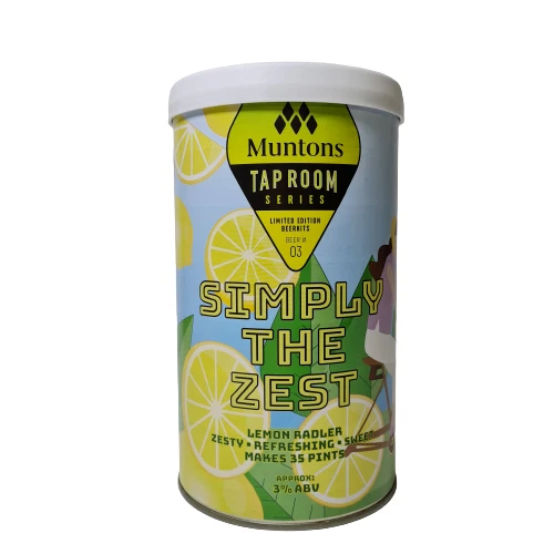 Kit birra Muntons Taproom Simply the Zest Lemon Radler edizione limitata birra fatta in casa