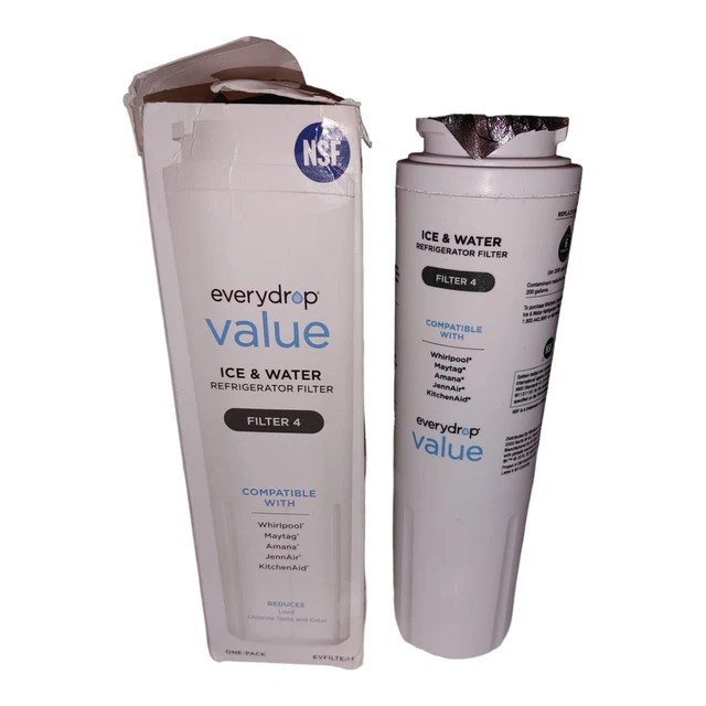 EVERYDROP VALUE WHIRLPOOL Ice Water Refrigerator Filter 4 EVFILTER4