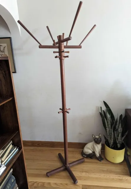 Mid Century Modern Danish Scandinavian Teak Sculptural Coat Rack Hall Tree 💥💥