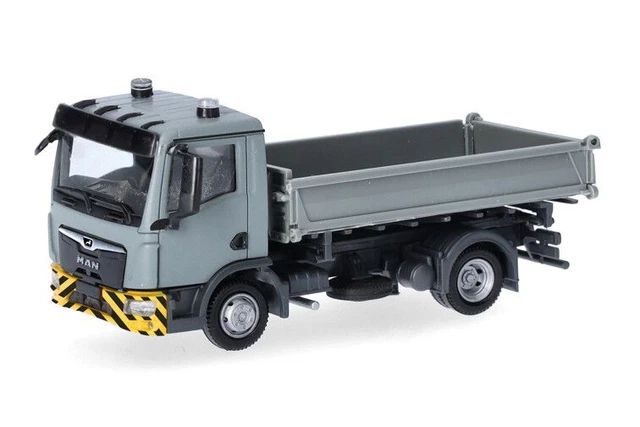 Herpa 1/87 - Camion MAN TGS 6x2 Avec Benne Déposable AK16 Hofmann (jaune) - Neuf