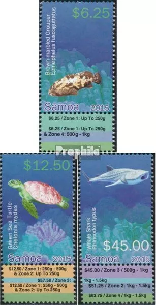 samoa 1230-1232 avec ornement (complète edition) neuf avec gomme originale 2015