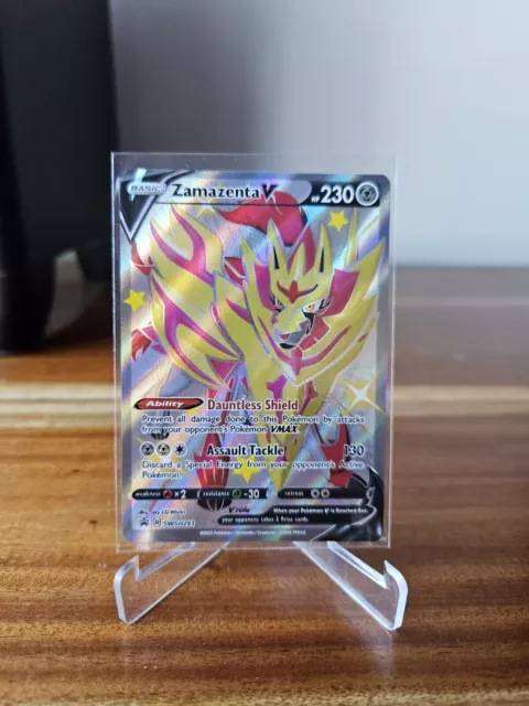 ZAMAZENTA V SWSH293 (Shiny) Black Star Promos Pokémon Card $4.00 - PicClick  AU