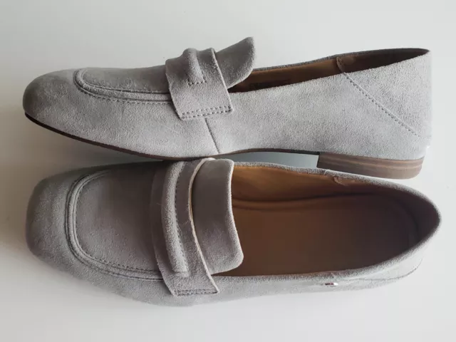 UGG Janaya Suede Leather Loafers Flats Shoes Cobble Gray Size US 8 EU 39  New