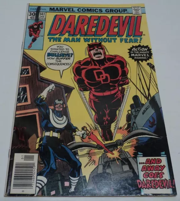 DAREDEVIL #141 (Marvel Comics 1977) Early BULLSEYE appearance (FN-)