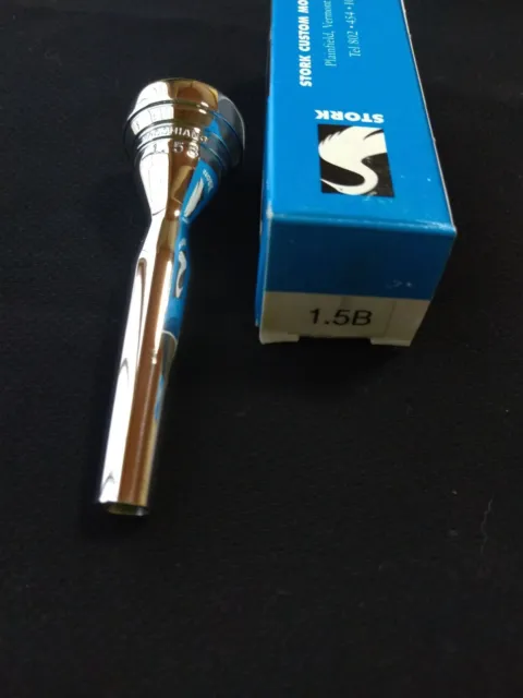 STORK Trumpet Mouthpiece 1.5B Used with Box and Sticker