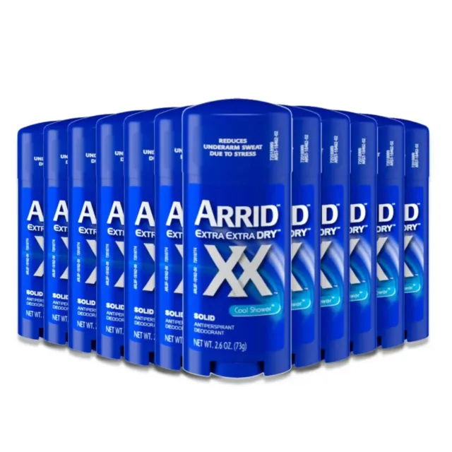 ARRID Extra Extra Dry XX Cool Shower Stick Deodorant 12 Packs