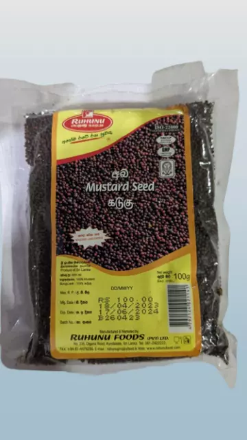 100g OF Pure Black Mustard,Which Can Be Taken As An Anti-Bacterial,Digestive