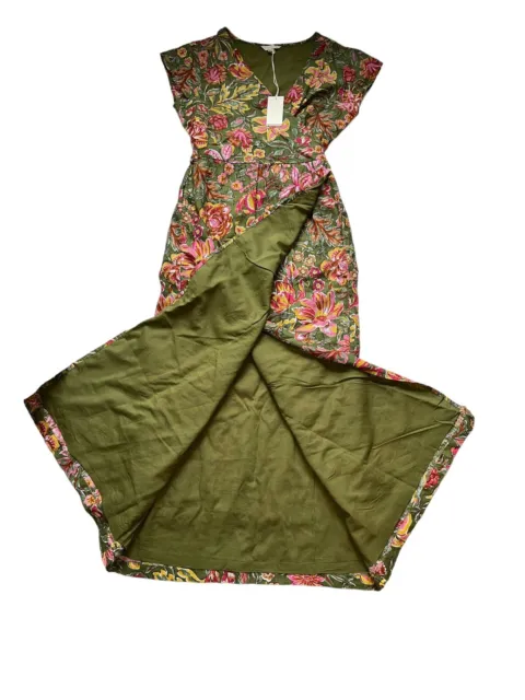 NWT Anthropologie Voloshin Clementine Wrap Garden Floral Dress P2439 2