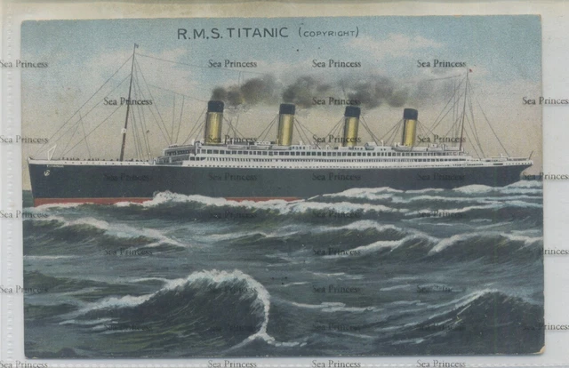 Titanic White Star Line poster The Largest Liner in the World