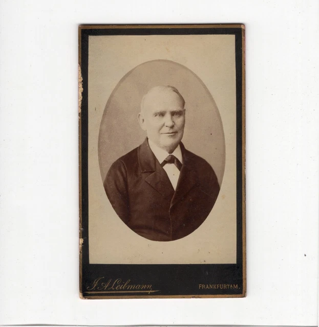 CDV Foto Herrenportrait - Frankfurt Main 1880er