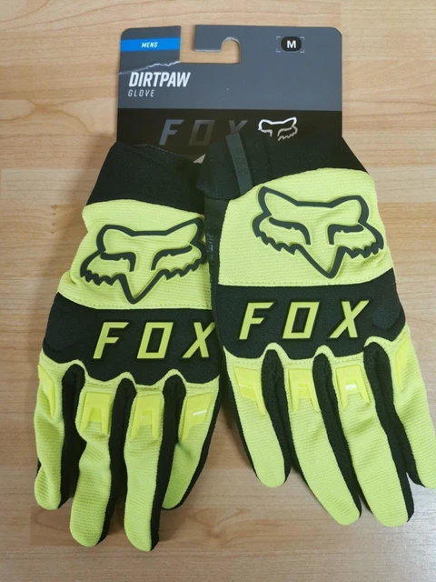 Fox Dirtpaw Cycling Glove - Neon Yellow - Size Medium - New Item!!