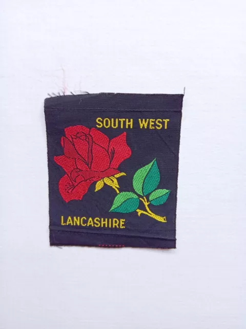 Vintage Scout SOUTH WEST LANCASHIRE COUNTY DISTRICT Ribbon Badge