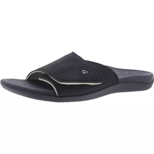 VIONIC MENS 24 Kiwi Faux Leather Slip On Open Toe Slide Sandals Shoes ...