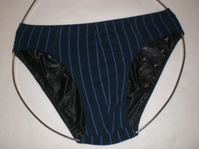 Neu Ultra Soft Pvc & Cotton Doppel Slip Men Panties Brief  L-Xl