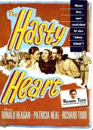 The Hasty Heart DVD Very Good Condition SKU 148 REGION 1