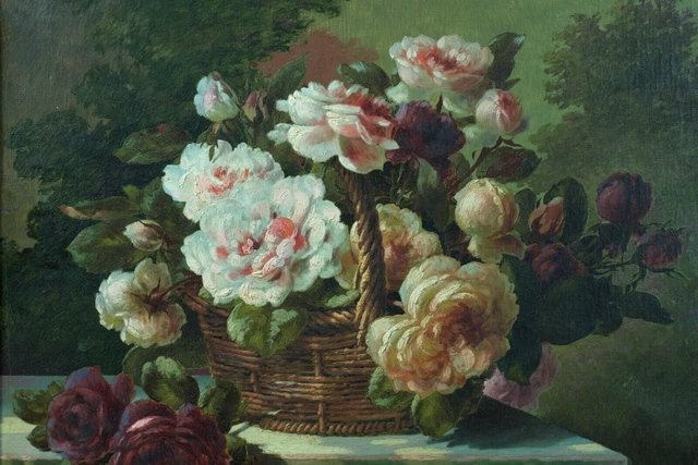 Panier Tissé, Les Roses Roses, Vase PNG - Panier Tissé, Les Roses Roses
