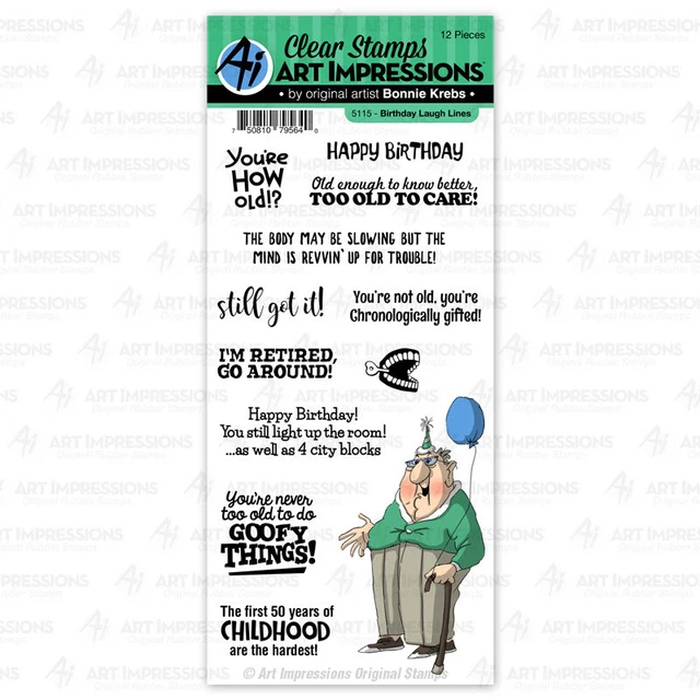 Stempel "Birthday Laugh Lines" Art Impressions, Geburtstag