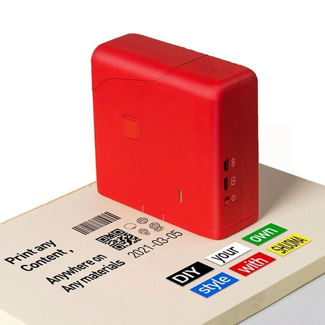 MINI HANDHELD INKJET Printer Tattoo Logo Date QR Code Barcode Label