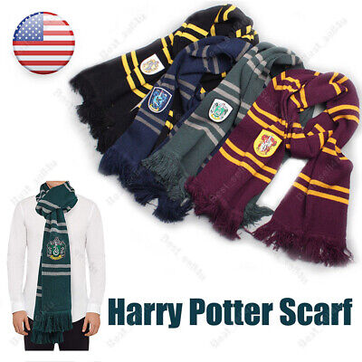 Harry Potter Gryffindor Slytherin House Scarf Soft Warm Unisex Costume Xmas Gift