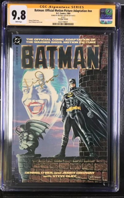 BATMAN 1989 Movie Adaptation Prestige CGC SS 9.8 Signed by Michael Keaton