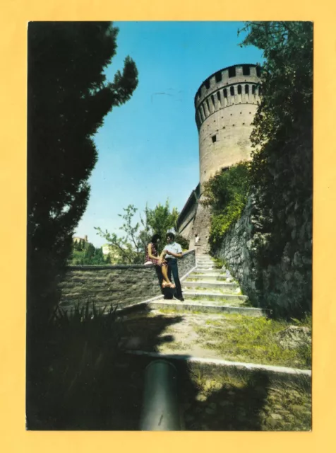 Cartolina Brisighella Ravenna La Rocca viaggiata 1970