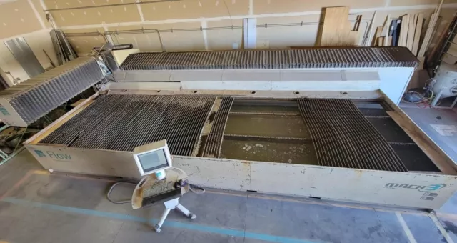 2009 Flow Mach 3 7320b CNC Waterjet Dynamic Head 6x24 Table Size 50 HP 87k PSI