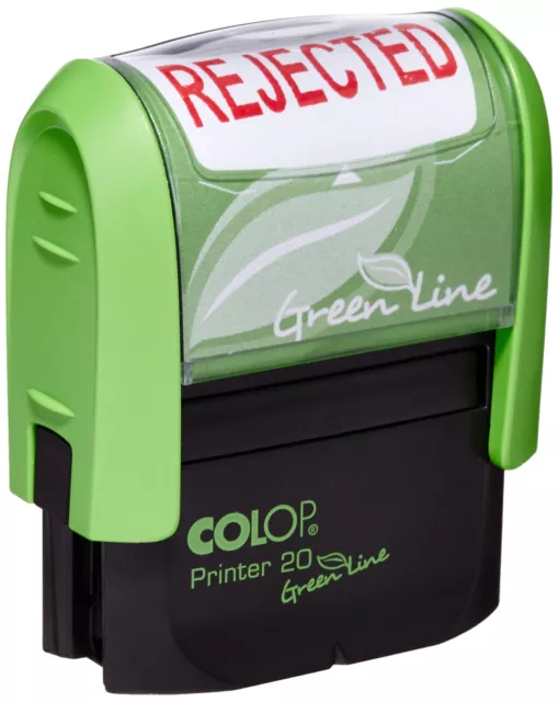 COLOP P20GLREJ Rejected Green Line Word Stamp