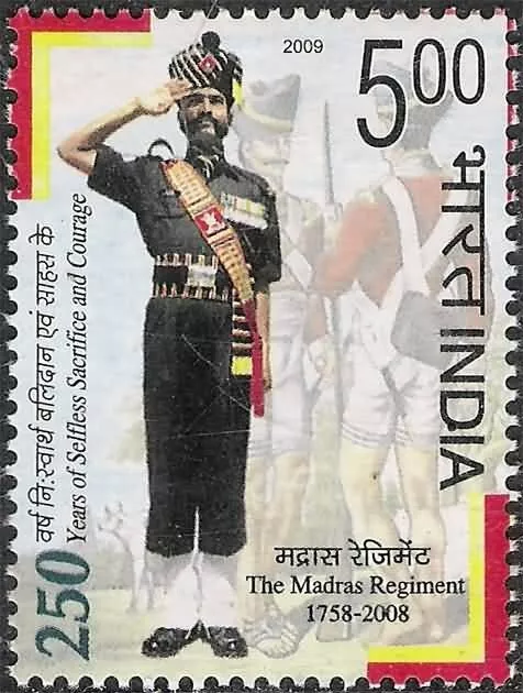 Indischem 2009 Briefmarke Madras Regiment .mnh