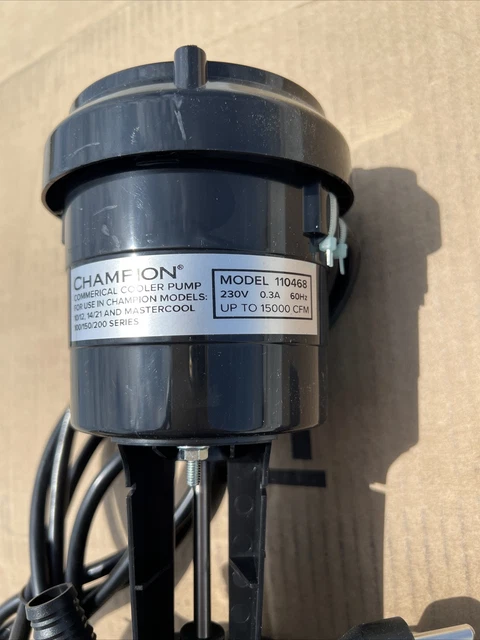 Champion 110468 Re-Circulating Pump, 230V, 0.85A Brand New - Fast Shipping