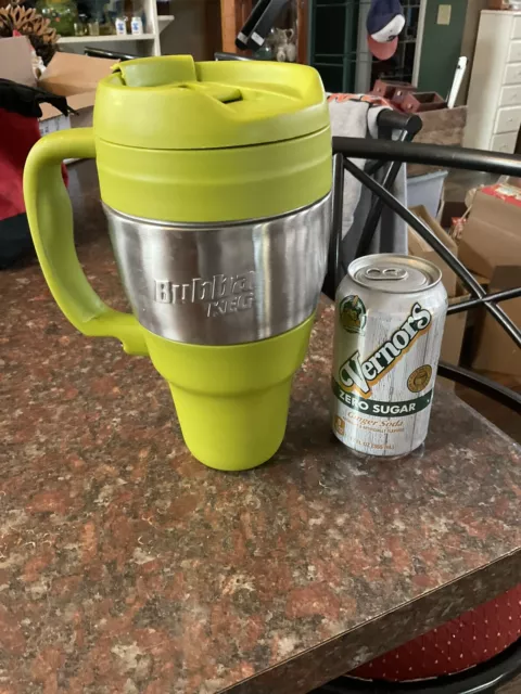 BUBBA KEG 34Oz MUG Stainless Steel Insulated Inzone w/Handle Bottle Opener GREEN