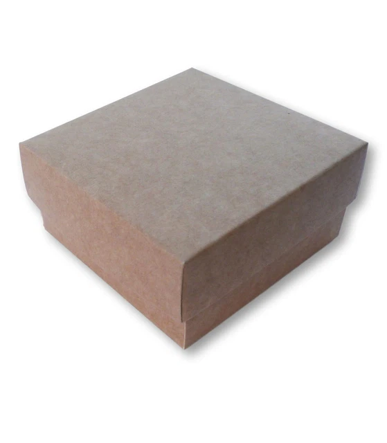 20 KRAFT BROWN 3 x 3 INCH BOX SOAP BOX WITH LID, 8CM / 80MM, GIFTS, COSMETICS 20 KRAFT BROWN 3 x 3 INCH BOX SOAP BOX WITH LID, 8CM / 80MM, GIFTS, COSMETICS