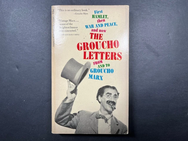 1968 THE GROUCHO Letters by Groucho Marx Mass Market Paperback