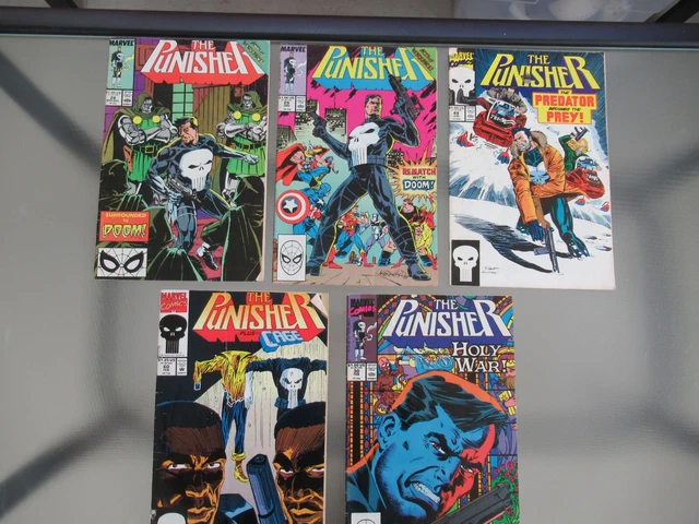 The Punisher  Comic Lot Vol. 28, 29, 49, 60 Holy War Vol. 30