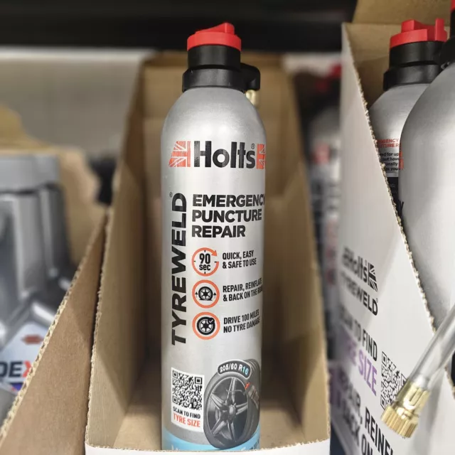 New Holts Tyre Weld Spare Wheel In a Can - Emergency Tyre Repair - 400ml UK