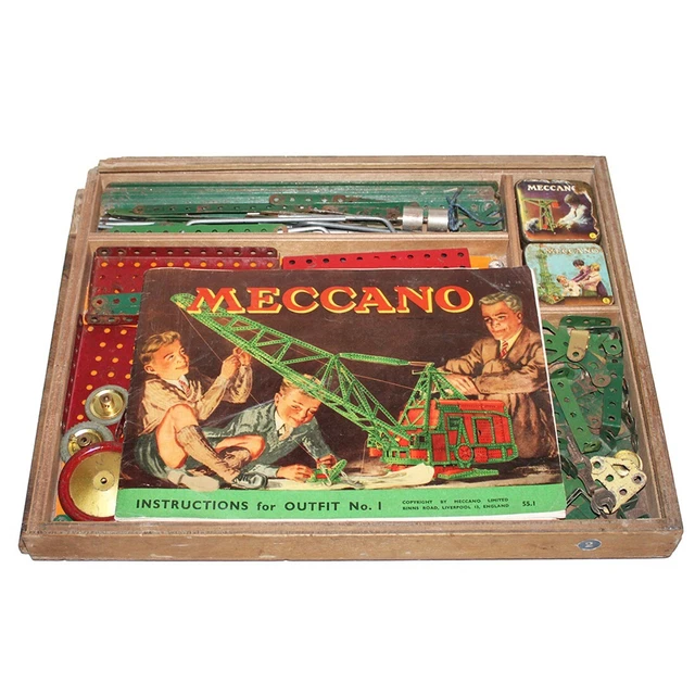 Boîte MECCANO 203E – 1980 – Complète – Vintage – Fabriquée En France
