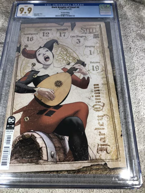 Harley Quinn 4 Dark Knights of Steel CGC 9.9 RPG Card 2nd Pr Variant up 9.8